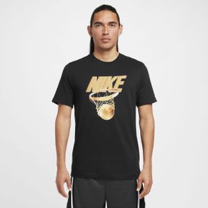 Nike Dri-FIT basketbalshirt voor heren - Zwart