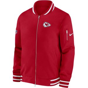 Nike Coach (NFL Kansas City Chiefs) bomberjack met rits voor heren - Rood