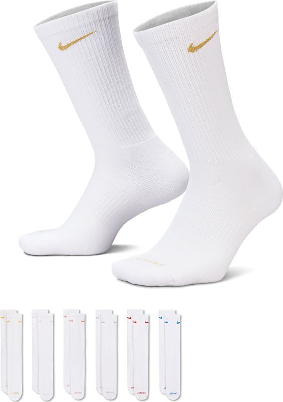 Nike - Everyday Plus Cushioned Crew - Trainingssokken - Meerkleurig - 6 Paar