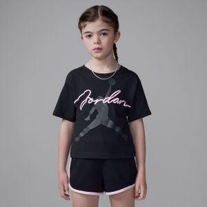 Jordan 'Hidden In Plain Sight' tweedelige shortsset voor kleuters - Zwart