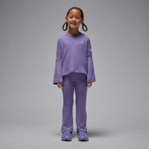 Jordan Heir To The Crown tweedelige geribbelde trui voor kleuters - Paars