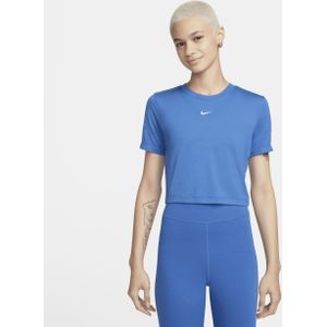 Nike Sportswear Essential aansluitend kort T-shirt voor dames - Blauw