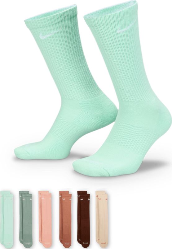 Nike - Everyday Plus Cushioned Crew - Trainingssokken - Meerkleurig - 6 Paar