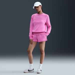 Nike - Phoenix Fleece - Damesshorts - Grijs - Halfhoge Taille