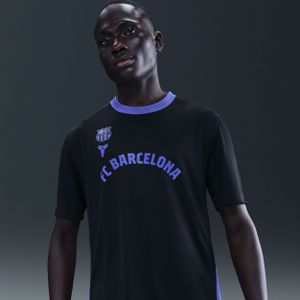 FCB basketbalshirt met korte mouwen voor heren - Zwart