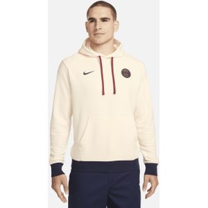 Paris Saint-Germain Club Fleece Nike voetbalhoodie voor heren - Wit