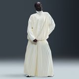 Nike Collection trainingsbroek met plooien en halfhoge taille voor dames - Wit