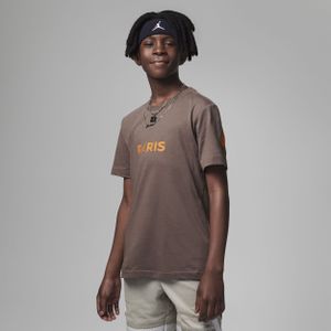 Jordan Paris Saint-Germain Wordmark Tee T-shirt voor kids - Bruin