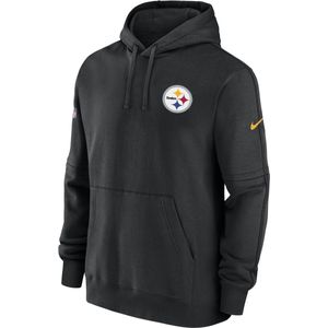 Pittsburgh Steelers Sideline Club Nike NFL-hoodie voor heren - Zwart