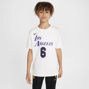 Los Angeles Lakers City Edition Nike NBA-shirt voor kids - Wit