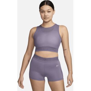 Nike Pro tanktop van mesh voor dames - Paars