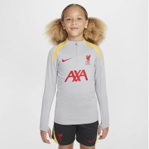 Liverpool FC Strike Derde Nike Dri-FIT voetbaltrainingstop voor kids - Grijs
