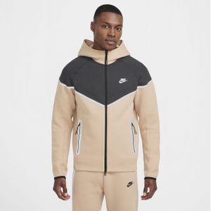 Nike Tech Windrunner fleecejack met rits over de hele lengte voor heren - Bruin