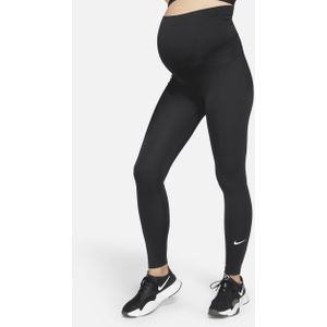 Nike One (M) Legging met hoge taille voor dames (positiekleding) - Zwart