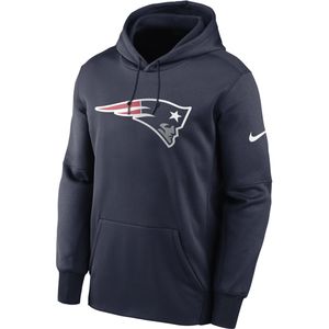 Nike Therma Prime Logo (NFL New England Patriots) Hoodie voor heren - Blauw