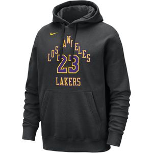 LeBron James Los Angeles Lakers Club Fleece City Edition Nike NBA-hoodie voor heren - Zwart