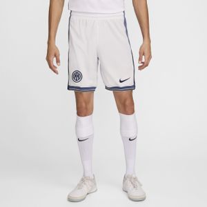 Inter Milan 2024/25 Stadium Uit Nike Dri-FIT replicavoetbalshorts voor heren - Wit