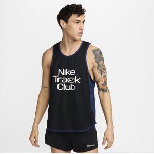 Nike Track Club hardloopsinglet met Dri-FIT voor heren - Zwart