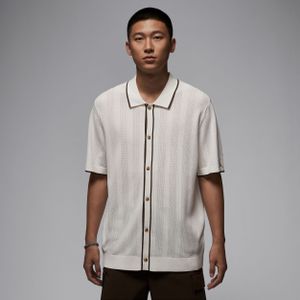 Jordan Sport knit golftop met knoopsluiting voor heren - Grijs