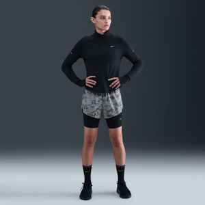 Nike Swift 2-in-1-hardloopshorts met halfhoge taille en reflecterend design voor dames - Grijs