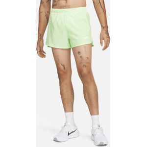 Nike Fast Dri-FIT hardloopshorts met binnenbroek voor heren (8 cm) - Groen
