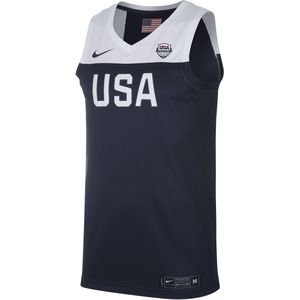 USA Nike (Road) Basketbaljersey voor heren - Blauw