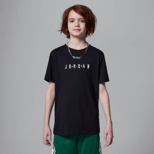 Jordan T-shirt met geborduurd logo voor kids - Zwart