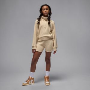 Jordan geribde bikeshorts voor kids - Bruin