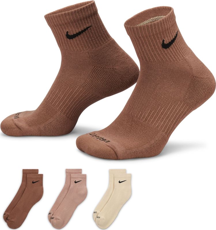Nike - Everyday Plus Cushioned - Enkelsokken - Meerkleurig - 3 Paar