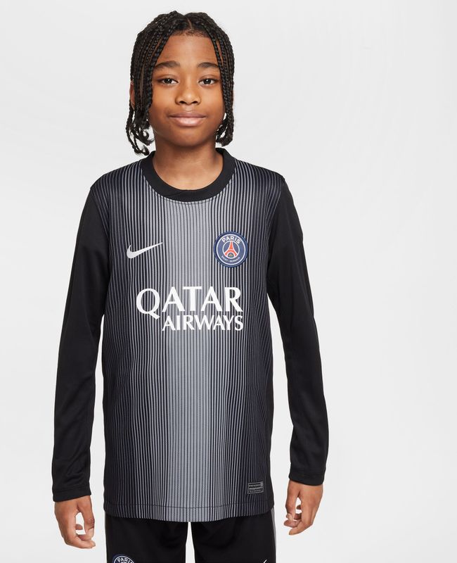 Paris Saint-Germain - 2025/26 Stadium Goalkeeper - Voetbalshirt - Zwart - Lange Mouwen