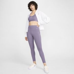 Nike Universa 7/8-legging met hoge taille, zakken en medium ondersteuning voor dames - Paars