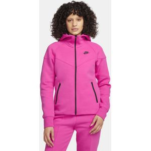 Nike Sportswear Tech Fleece Windrunner Hoodie met rits voor dames - Rood