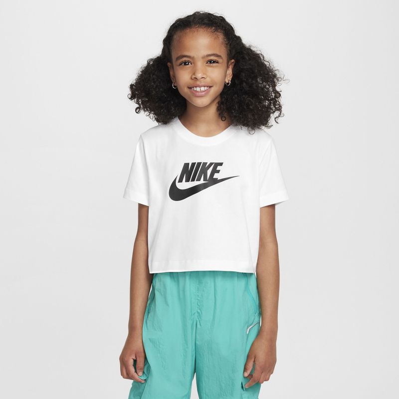 Nike - Futura - T-shirt - Zwart - Kwartmouw - Losse Pasvorm