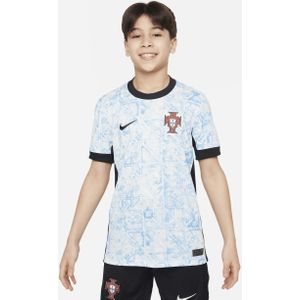 Portugal (herenelftal) 2024/25 Stadium Uit Nike Dri-FIT replica voetbalshirt voor kids - Wit