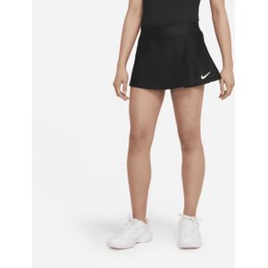 NikeCourt Dri-FIT Victory Tennisrok voor meisjes - Zwart