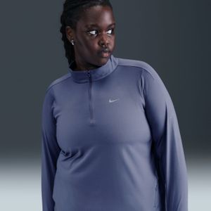Nike - Swift Dri-FIT - Hardlooptop - Zwart - Korte Rits - UV-bescherming