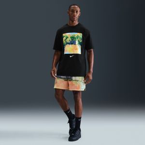 Nike Dri-FIT mesh basketbalshorts voor heren (13 cm) - Groen