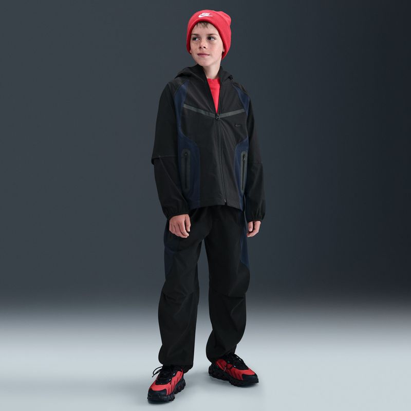 Nike - Tech - Geweven Jongensjack - Grijs