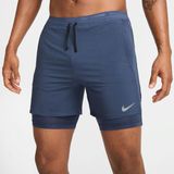 Nike Stride Dri-FIT hybride hardloopshorts voor heren (13 cm) - Blauw