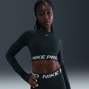 Nike Pro Dri-Fit Cropped T-Shirt - Lange Mouw - Dames