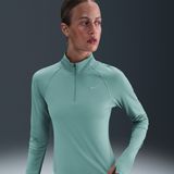 Nike - Tempo Dri-FIT - Hardlooptop - Grijs - Korte Rits