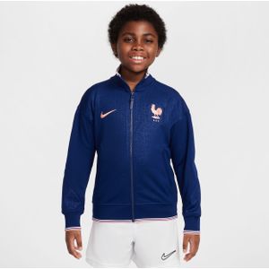 Frankrijk Academy Pro Nike Dri-FIT Anthem voetbaljack voor kids - Blauw