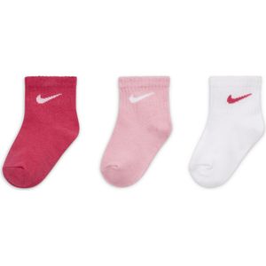 Nike Swoosh enkelsokken met anti-slip voor kleuters (3 paar) - Meerkleurig