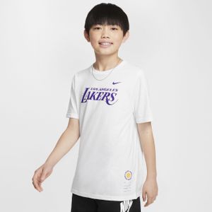 Los Angeles Lakers Essential Nike NBA-shirt voor jongens - Wit