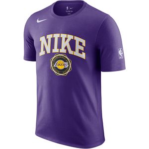 Los Angeles Lakers Essential Nike NBA T-shirt voor heren - Paars