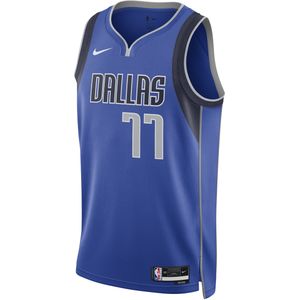 Dallas Mavericks Icon Edition 2022/23 Nike Dri-FIT Swingman NBA-jersey voor heren - Blauw