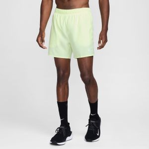 Nike Challenger Dri-FIT hardloopshorts met binnenbroek voor heren (13 cm) - Geel