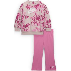 Nike Floral Camo babyset met top met ronde hals en legging (12-24 maanden) - Roze