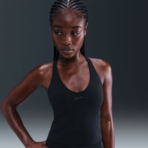 Nike Universa tanktop met padded sport-bh met medium ondersteuning - Zwart