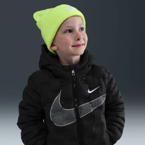 Nike naadloos gewatteerd jack voor kleuters - Zwart